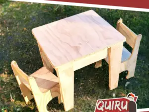 Set Infantil de Mesa y 2 Sillas